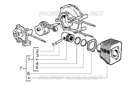 Cylinder- piston, assy