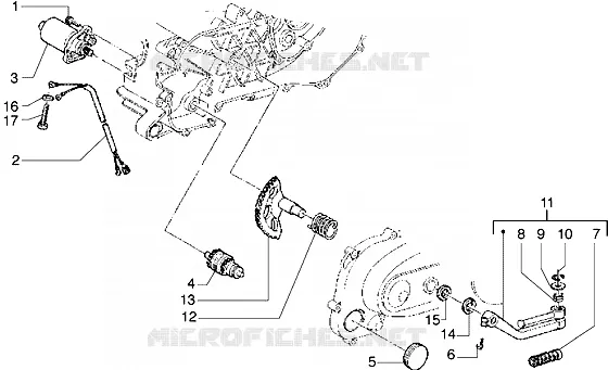 Anlassermotor-Kickstarter