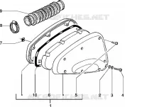 Luftfilter (Hinterrad mit Trommelbremse)