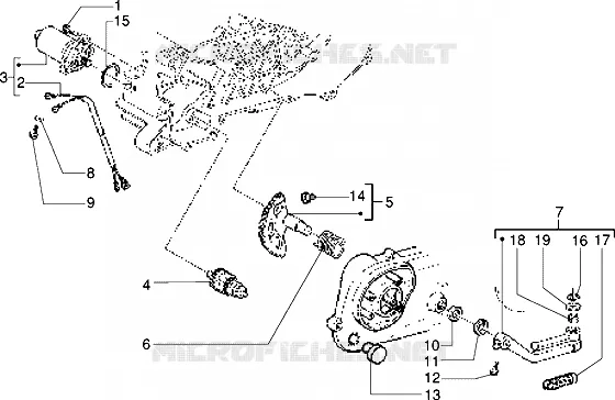 Anlassermotor-Kickstarter