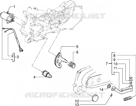 Anlassermotor-Kickstarter