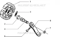Hinterradbremse (Trommel)