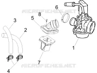 Vergaser, komplett - Ansaugstutzen