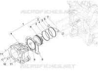 Einheit Zylinder-Kolben-Kolbenbolzen