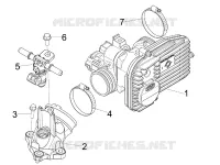 Drosselklappengehäuse - Einspritzduse - Ansaugstutzen