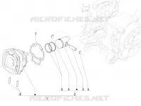 Cylinder-piston-wrist pin unit