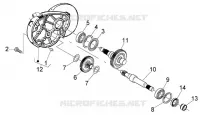Rear wheel shaft