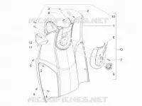 Vorderes Handschuhfach  - Schild-Rückseite