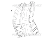 Vorderes Handschuhfach  - Schild-Rückseite