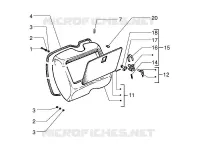 Vorderes Handschuhfach  - Schild-Rückseite