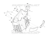Vorderes Handschuhfach  - Schild-Rückseite