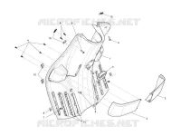 Vorderes Handschuhfach  - Schild-Rückseite