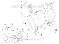 Front glove-box - Knee-guard panel