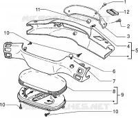 Tachometer-lenkerdeckel