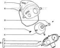 Scheinwerfer-Verkleidung-Cockpitinstrumente