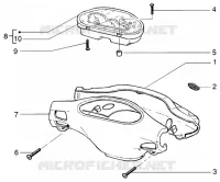 Speedometers kms.-handlebar covers