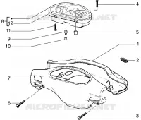 Speedometers kms. - Handlebar covers