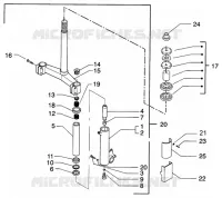 Gabel-Baugruppe Spurplatten