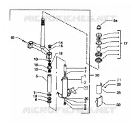 Forck-steearing bearings