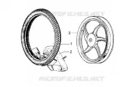 Alloy rear wheel