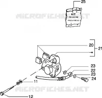 Vorderradbremszange (Hinterrad mit Trommelbremse)