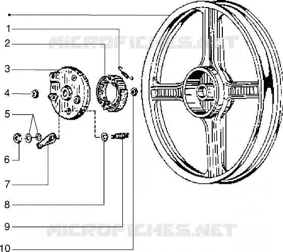 Hinterrad aus legierung