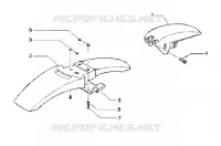 Front mudguard-rear mudguard