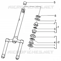 Steering bearing ball tracks
