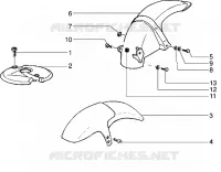 Front and rear mudguard