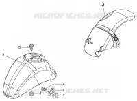 Front and rear mudguard