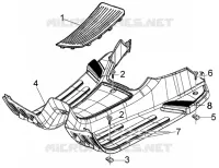 Foot board-rubber mats