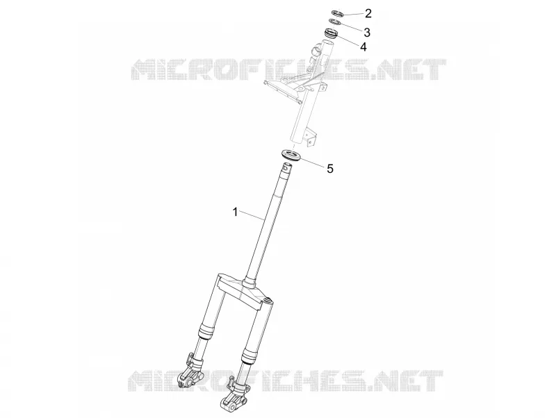 Fork/steering tube - Steering bearing unit