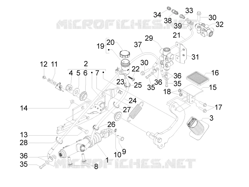 Control pedals - Levers