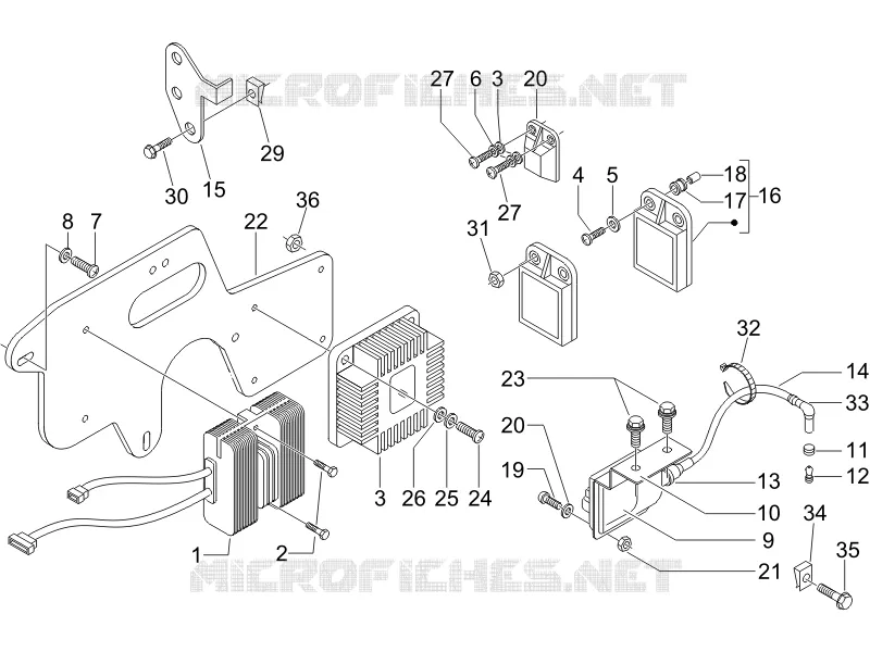 Spannungsreglerern - Elektronisches Steuergerern - Zündspule