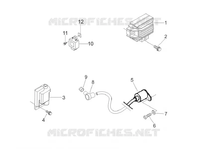 Spannungsreglerern - Elektronisches Steuergerern - Zündspule