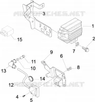 Spannungsreglerern - Elektronisches Steuergerern - Zündspule