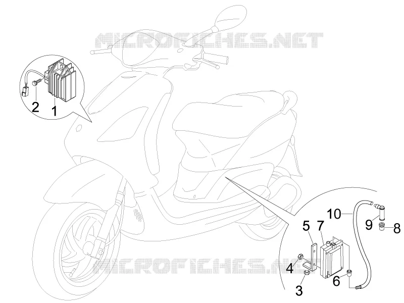Spannungsreglerern - Elektronisches Steuergerern - Zündspule